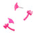 Neon Axe Front and Back Earrings